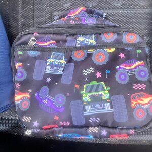Insulated Monster Truck Lunchbox w/ Ice Pack – Kids Boys School
